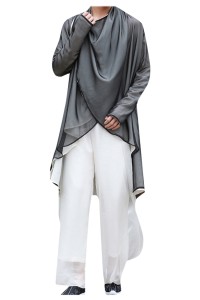 Custom made linen Chinese Style Men's suit, Han suit, men's Tang suit, tea suit, ancient suit, ancient Chinese style performance, lay in clothes, Xianqi Kung Fu shirt, drama suit of the crew  SKF005  45 degree